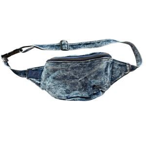 Vintage Hippy fanny pack hip crossbody waist bag denim 90s Y2K festival concert